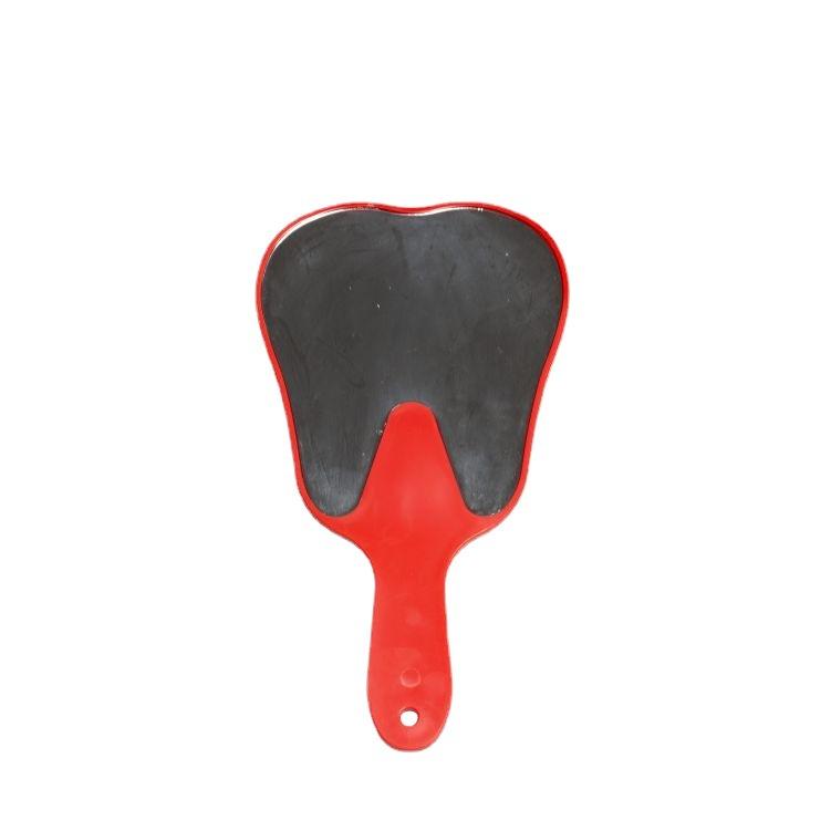 GULPOOE 1Pcs Dental Mouth Examination Mirror with Handle Cute Tooth Shaped Mirror Unbreakable Patient Hand Mirror Dentistry Gift