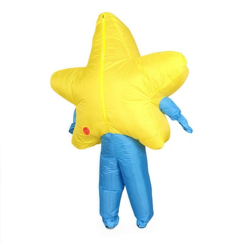 Deep Lake Blue Pentagram Inflatable Costume Funny Costume Halloween Party Props Inflatable Costume