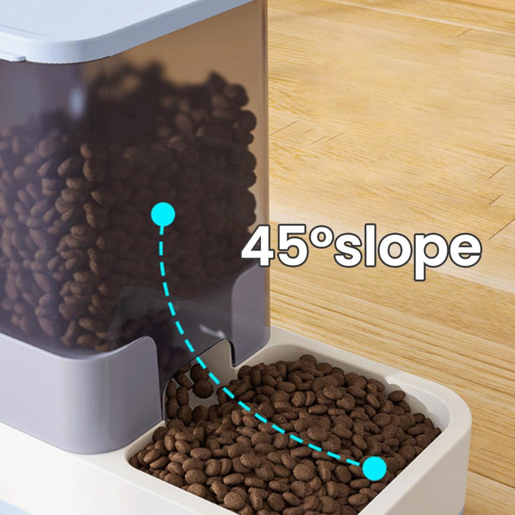 Automatic Pet Feeder And Water Dispenser 2 in 1 Cat Feeder Dish Pet Food And Water Feeder for Small Medium Pets Cat Dog Puppy