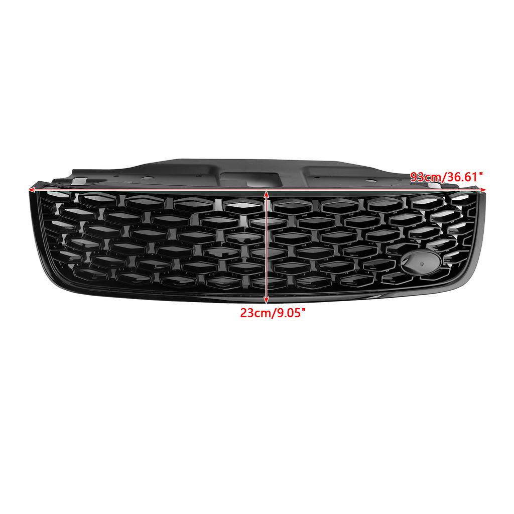 Dynamischer Stil Frontgrill Passform Land Rover Discovery 5 L462 2017-2020 Schwarz
