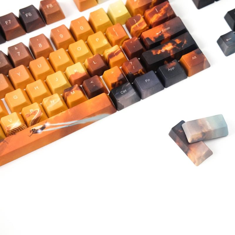 104Keys / Set OEM Profile for Key  PBT Dye Sublimation Keycap For MX  Mechanical Keyboard for  eme Keyc