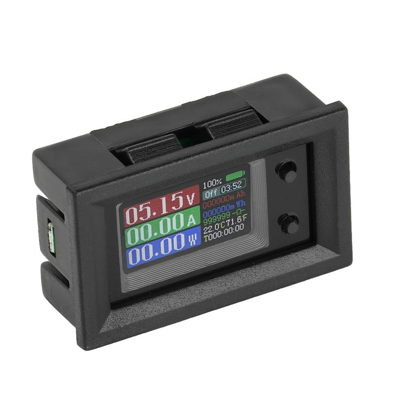 DC4-30V 10/50/100A 0.96-inch Color Screen Low Voltage Power Supply Voltage Current Power Multifunctional Measuring Instrument