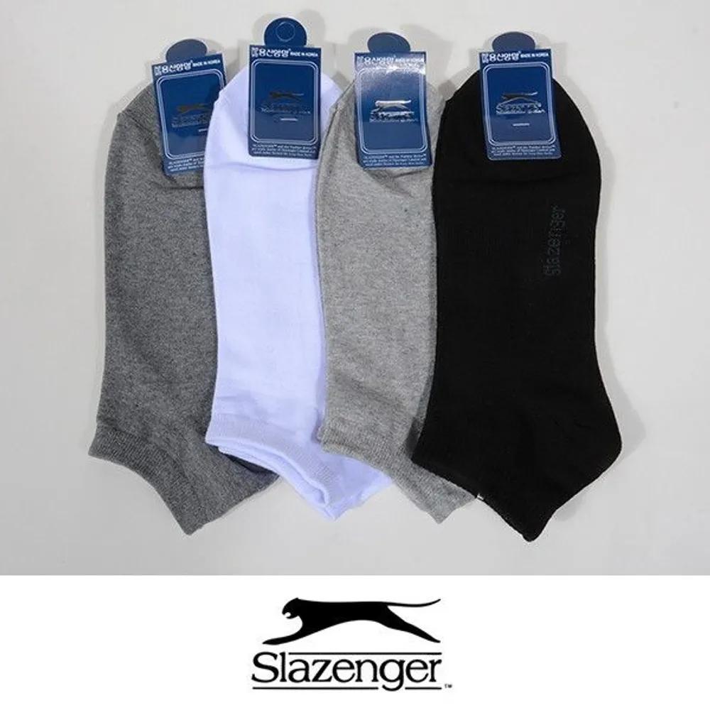 [Slazenger] Basic Men s Plain Sneaker Socks 5 pairs (white)