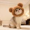 Maltese white goose hood Taiyaki cat hood pet hat small dog cute funny hat