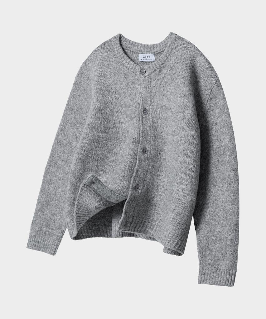 Waar M1075 Soft Round Neck Cardigan (4 Colors)