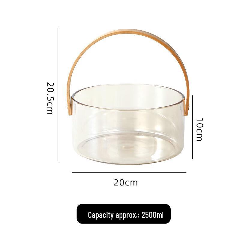 

Qianxing Glass & Bamboo Multipurpose Serving Bucket Set