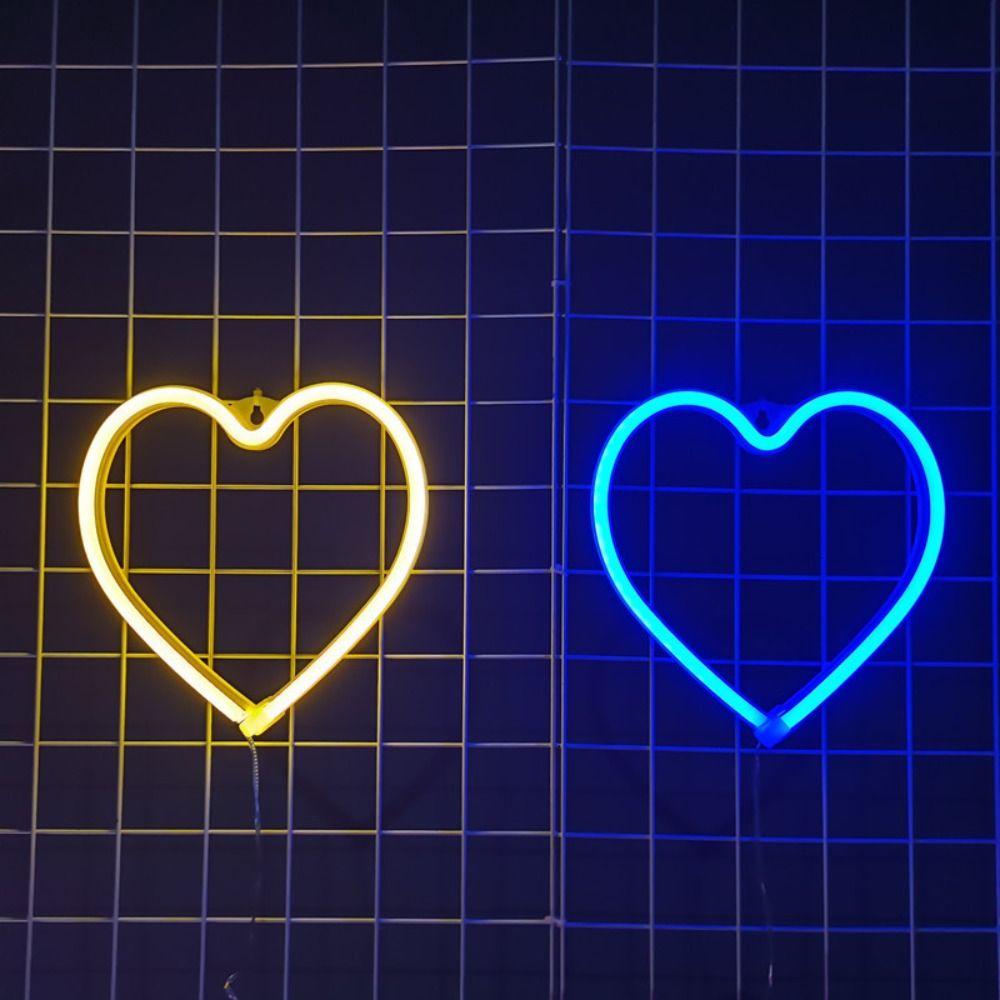 

USB/аккумуляторная светодиодная лампа в форме сердца, мерцающий свободный ночник, окружающее освещение, окно