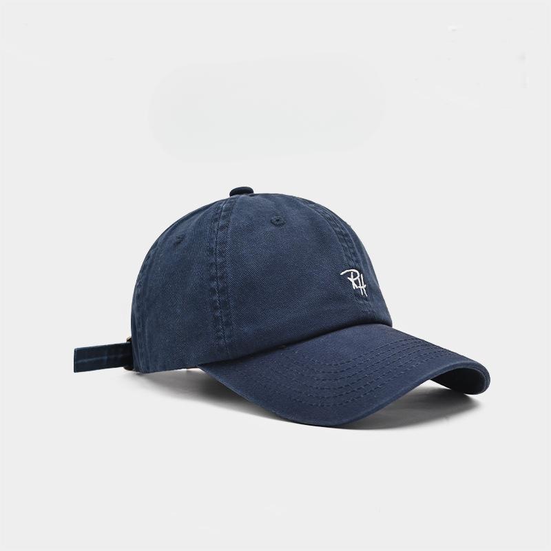 New Khaki Soft Top Baseball Cap Women's Face Showing Small Duckball Cap Men's Deep Top Gray Korean Hat