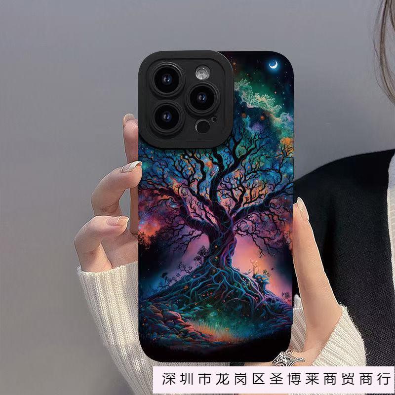 Magic Tree Is Suitable for Iphone16pro Mobile Phone Case Apple 15 Anti-drop 1413promax New 12x