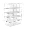 Ru Han Transparent 4-Compartment Storage Box (5-Pack)
