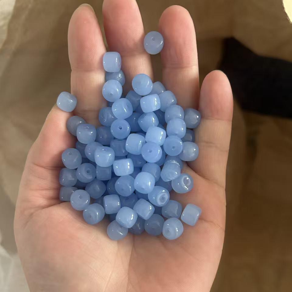 Multi-Color 6x8mm Glass Barrel Beads for Jewelry Making