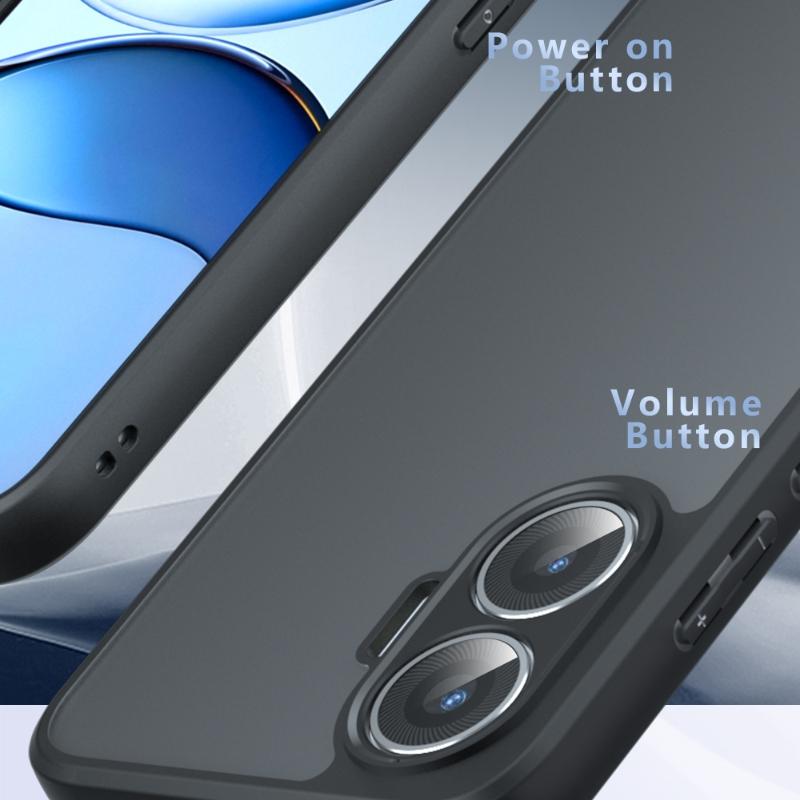 Für Xiaomi Poco F7 Hülle Abdeckung Poco F7 Capa Neu Stoßfestes Handy Bumper Rückseite Panzerung Mattiert Frostig Transparent Für Fundas Poco F7