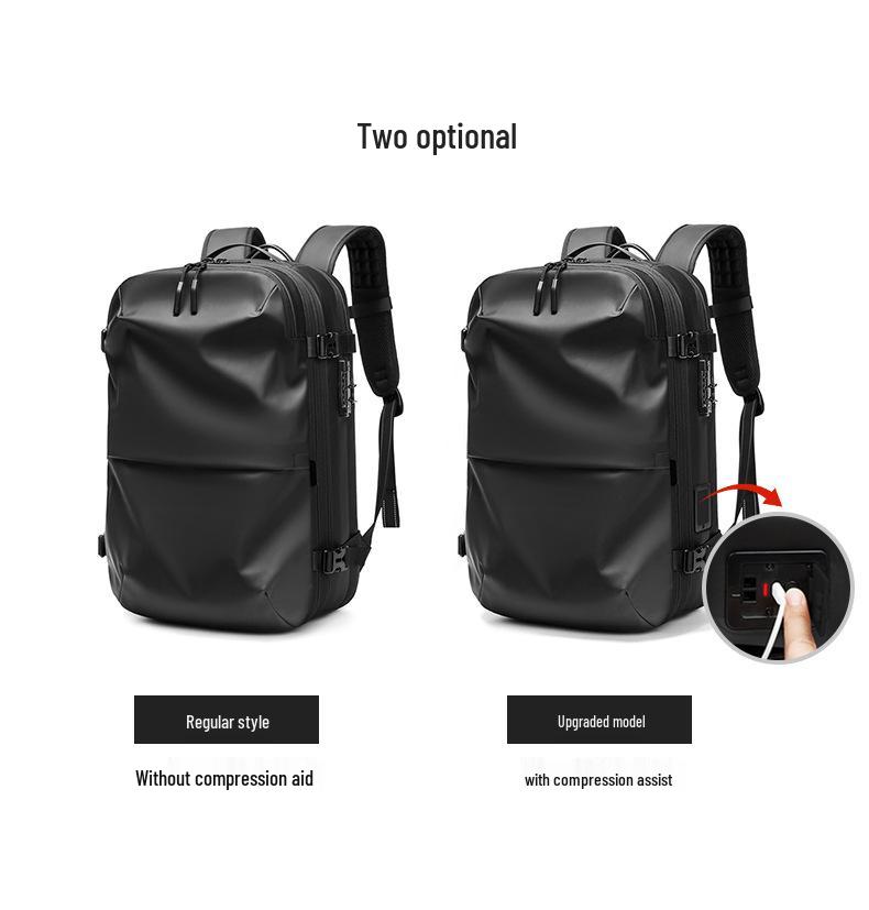 Men's Premium Business Travel Waterproof Backpack with Vacuum Compression