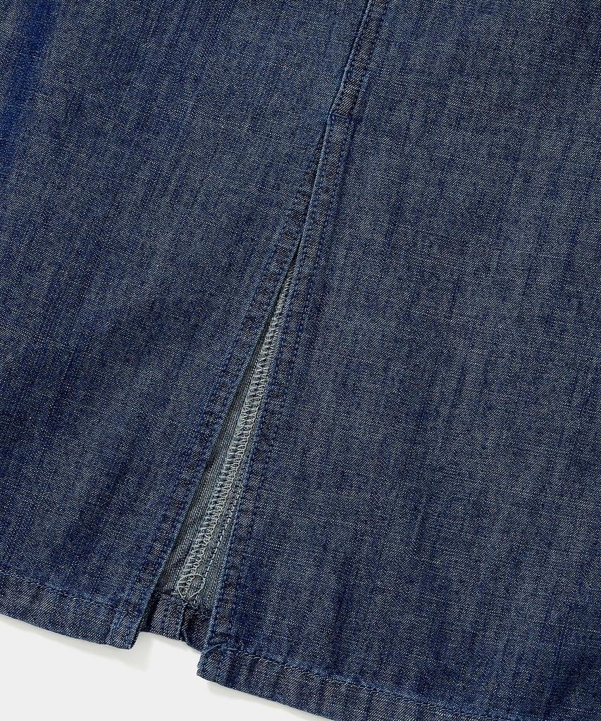 COLUMBIA UNIVERSITY Columbia Trajan Label Belted Denim Long Skirts Midnight Denim