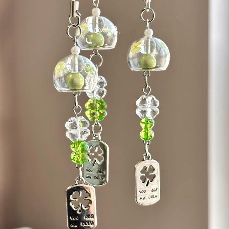 Transparent Keychain Wind Chime Keyring Phone Lanyard Kawaii Bag Home Decor Accessory