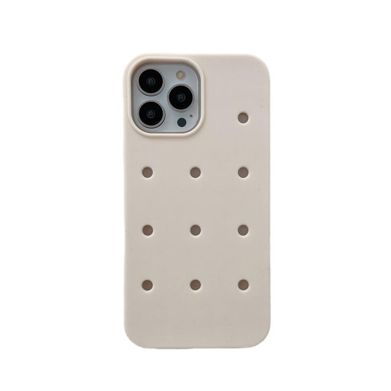 2023 Rubber Phone Case Adhesive Phone Case With Charm Hole Charm Phone Case Design With Charm