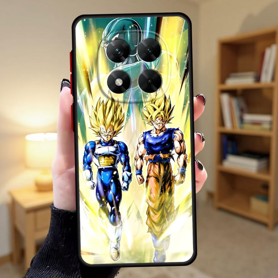 Back Phone Cover Case for Xiaomi Redmi Note 11S 12s 8T 7 13 14 12 Pro Plus 10S 9S 8 9 10 11 Pro Dragon Ball Yellow Goku