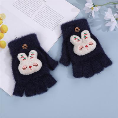 Kinderhandschuhe Winter Niedlicher Roter Panda Warm und Kältefest Finger Fingerhalter Nacken Weiche Wollhandschuhe für Jungen und Mädchen