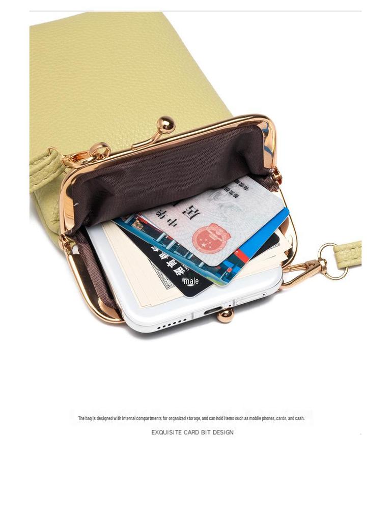 2025 Stylish PU Crossbody Phone Wallet for Women - Fashionable, Compact Vertical Bag