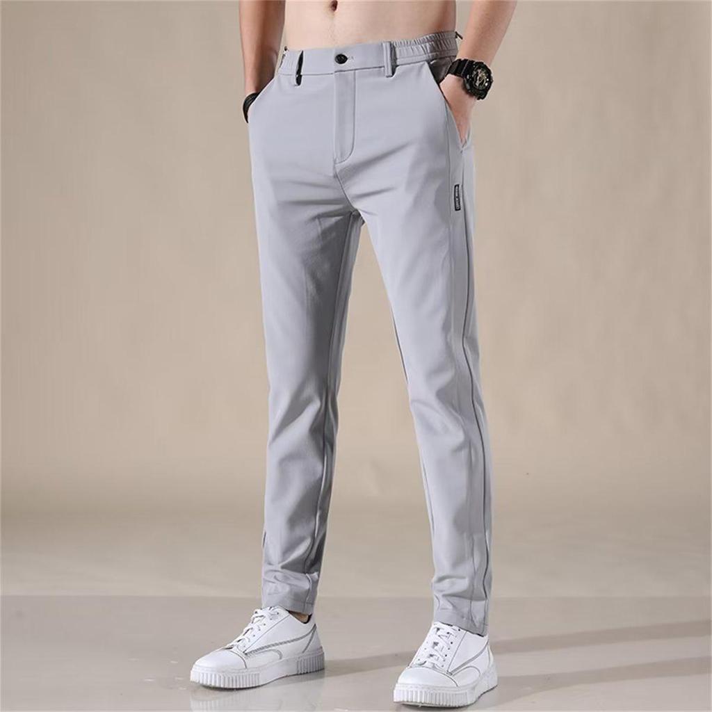Men's Quick-Dry Ice Silk Loose Straight Summer Pants