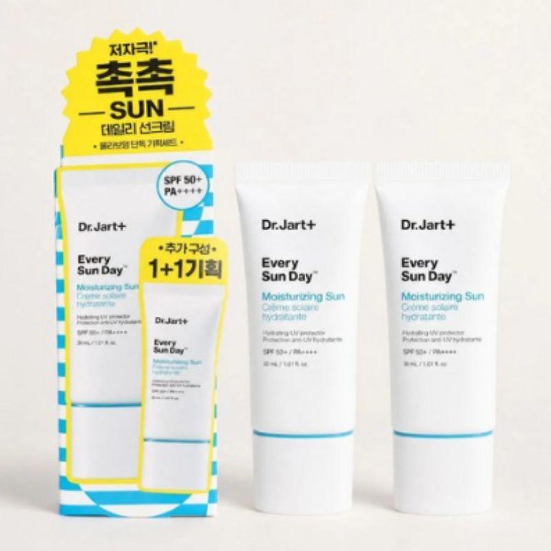 Dr.Jart+ Every Sun Day Moisturizing Sun Lotion SPF50+ PA+++ 30ml × 2 – Hydrating Daily UV Protection Twin Set