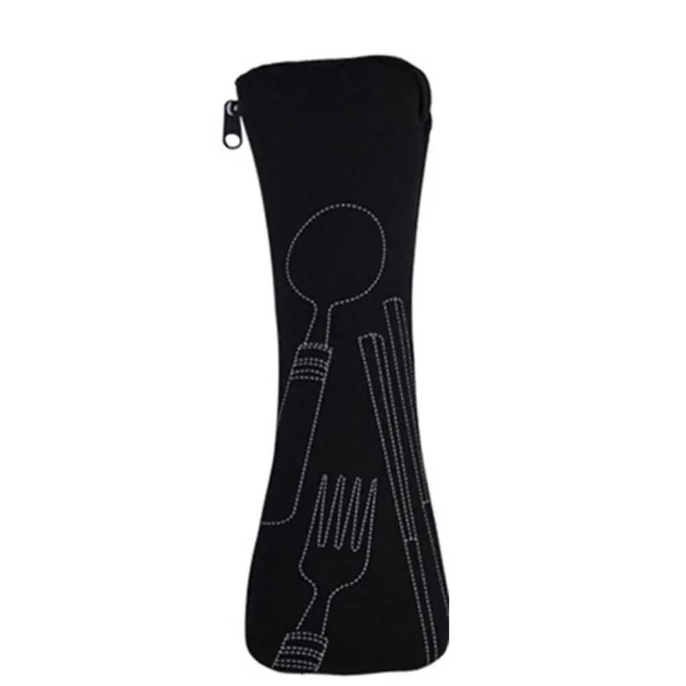 Without Dinnerware Tableware Bag New Travel Packaging Picnic Fork Spoon Storage Box Portable Tableware Case Home Kitchen