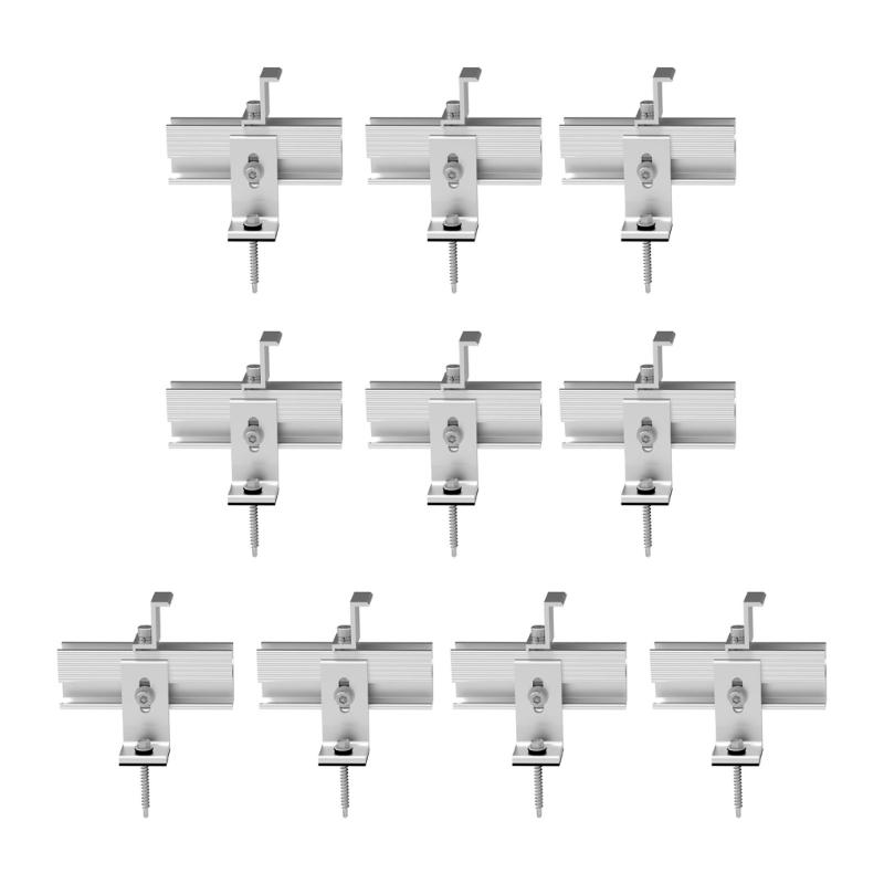10Pcs Efficient Solars Panel Mounting Brackets Set for Home Craft and Professional Installations on Various Items