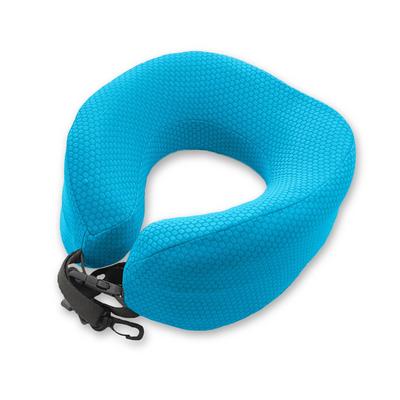 MORIPiLO Nackenkissen für Flugzeuge Kein Nackenschmerz Memory Bequem für Autos und Busse Leicht und Kompakt zu Tragen Nacken 23x24cm Blau Morishita