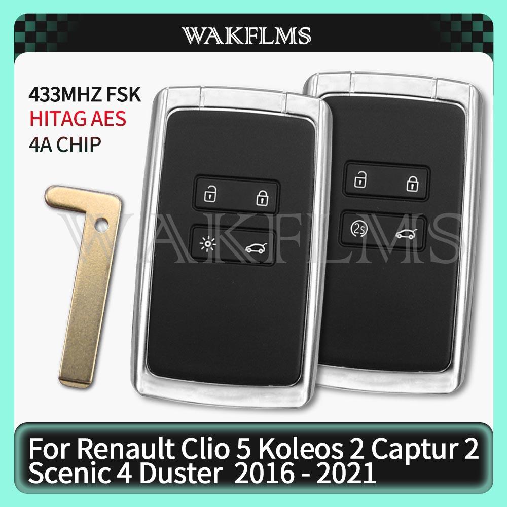 NCF29A1M 4A CHIP For Renault Clio5 Zoe2 Koleos2 Captur2 Scenic4 2016 2017 2018 2019 2020 2021 Smart Remote Car key 433.92Mhz