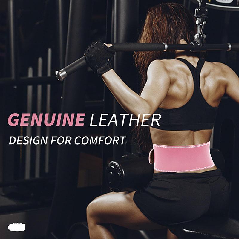 Tailleondersteuning Sport Veiligheidsgordel Bescherming Fitness Diepe Squat Hard Trekken Gewichtheffen Riem PU Leer Fitness Riem Bescherming