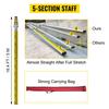 Green Rotary Laser Level Kit with Adjustable Tripod and 5M Staff, 500M Range, 360 Degree Rotary Scanning, Self-Leveling Laser Level System Kit, for