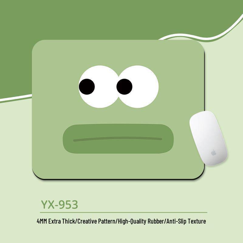 Compact Emoji Mouse Pad with Soft Wrist Rest for Office & Gaming