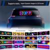 Smart LED Car Sticker: Full Color Flexible Display with Bluetooth Scrolling Subtitles for In-Car Advertising.
