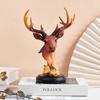 Minimalist Deer Statue Modern Miniatures Figurine Desktop Ornament Deer Ornament  Prop