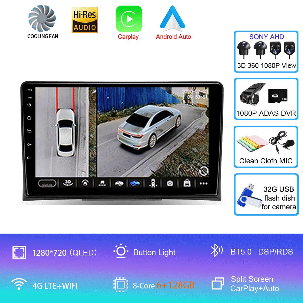 Autoradio Android 14 Carplay Auto Für Volkswagen Multivan T5 2003 - 2015 Multimedia Video Player GPS Navigation Stereo Head Unit