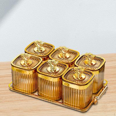 Appetizer Dish with Lid, Compartmentalized Fruit Serving Tray for Celebrations