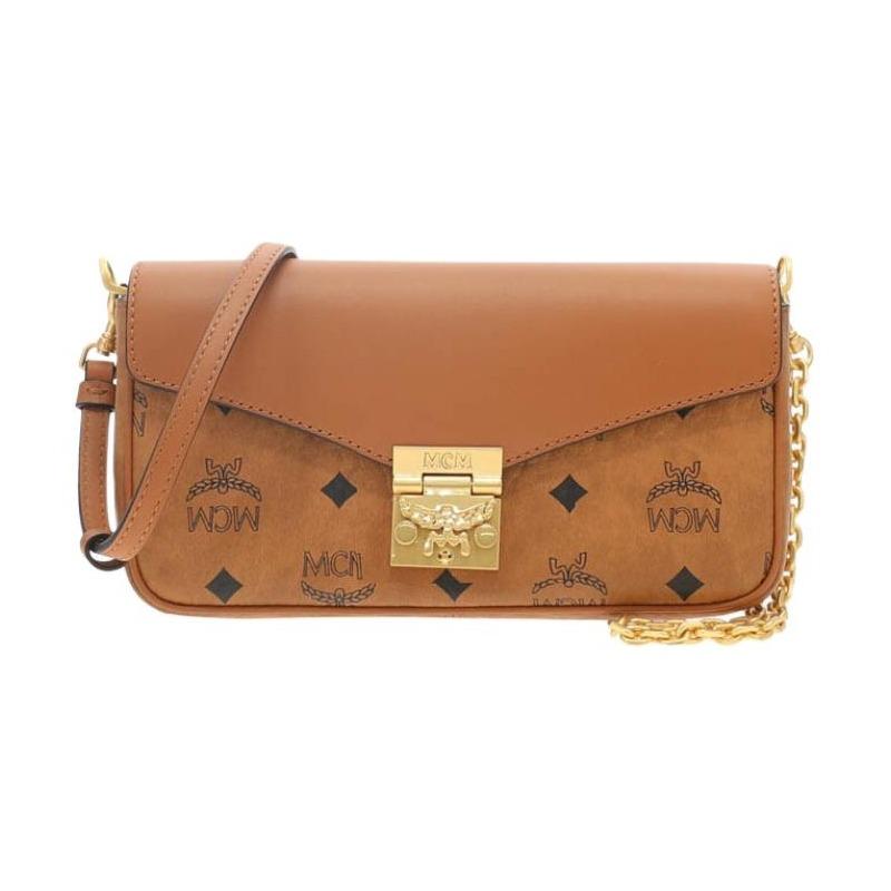 MCM Tracy Visetos Cowhide Shoulder Tote Bag MWRGSXT01CO001