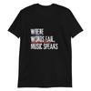 Wo Worte versagen, spricht Musik T-Shirt Herren Damen T-Shirts Oberteil