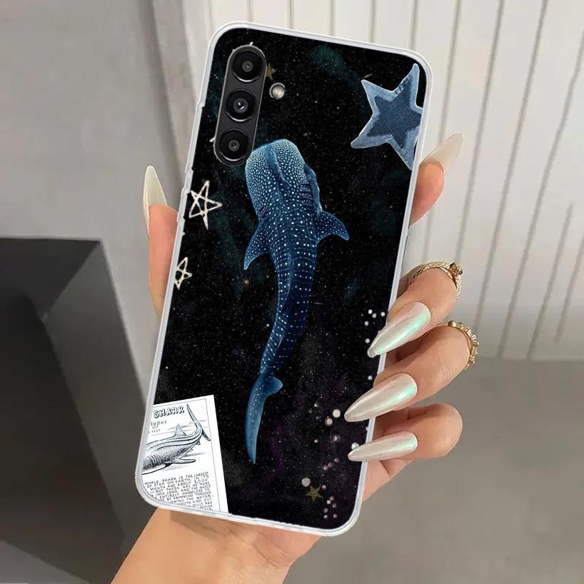 Ocean Whale Shark Phone Case for Samsung Galaxy A17 A16 A37 A26 A36 A57 A56 A15 A25 A35 A55 A14 A24 A34 A54 A13 A23 A33 A53 Gala