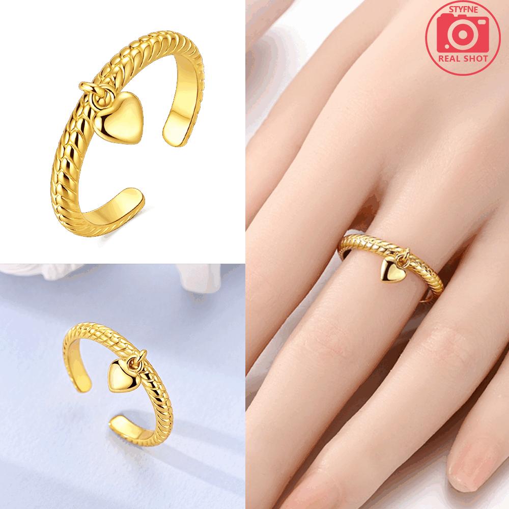 Copper Original Golden Heart Snake Bone Ring Women'S Anniversary Gift Engagement Rings For Women Mens Jewelry