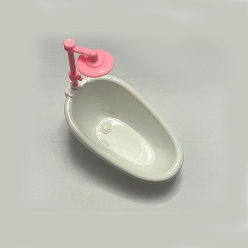 Simulation Small Furniture Children Play House Toys Miniature Bathroom Outdoor Dining Room Bedroom Scene Mini Furniture