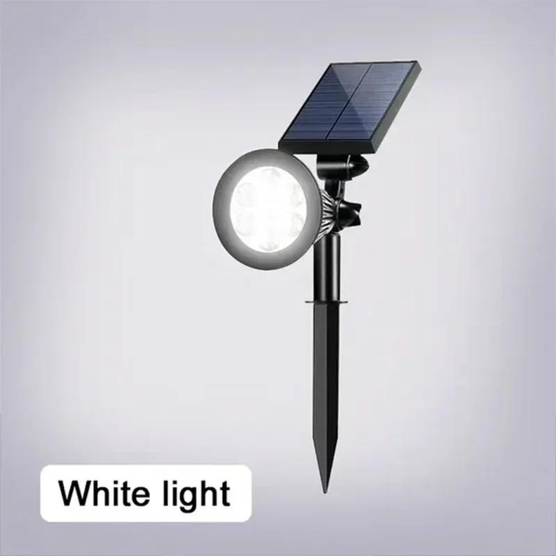 1/2 ks solární napájená 7LED lampa nastavitelná solární bodové světlo zapuštěné do země IP65 vodotěsné krajinářské nástěnné světlo venkovní osvětlení