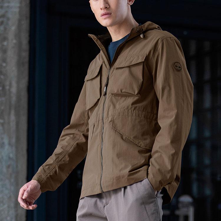 Timberland Lässiges Smartes Outfit Kapuzenjacke Herren Jacke Schokolade A2EJW-BK0