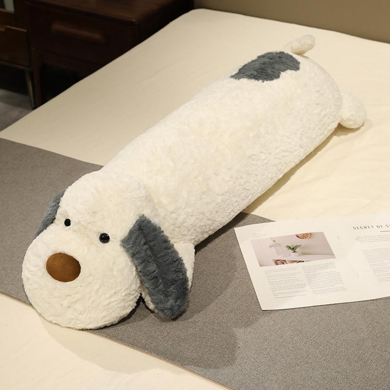 Soft Big Ear Dog Plush Pillow Stuffed Cute Puppy Baby Appease Doll Sofa Chair Cushion Home Decoration Huggable Pillow Gift