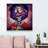 New Arrival 5D DIY Full Circle Diamond Painting "Skeleton Woman" Embroidery Cross Stitch Home Decor Gift