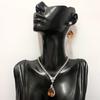 Bridal Accessories Necklace Bracelet Set Rhinestone Zircon Wedding Dress Women'S Wedding Accessories Premium Two-Piece Set