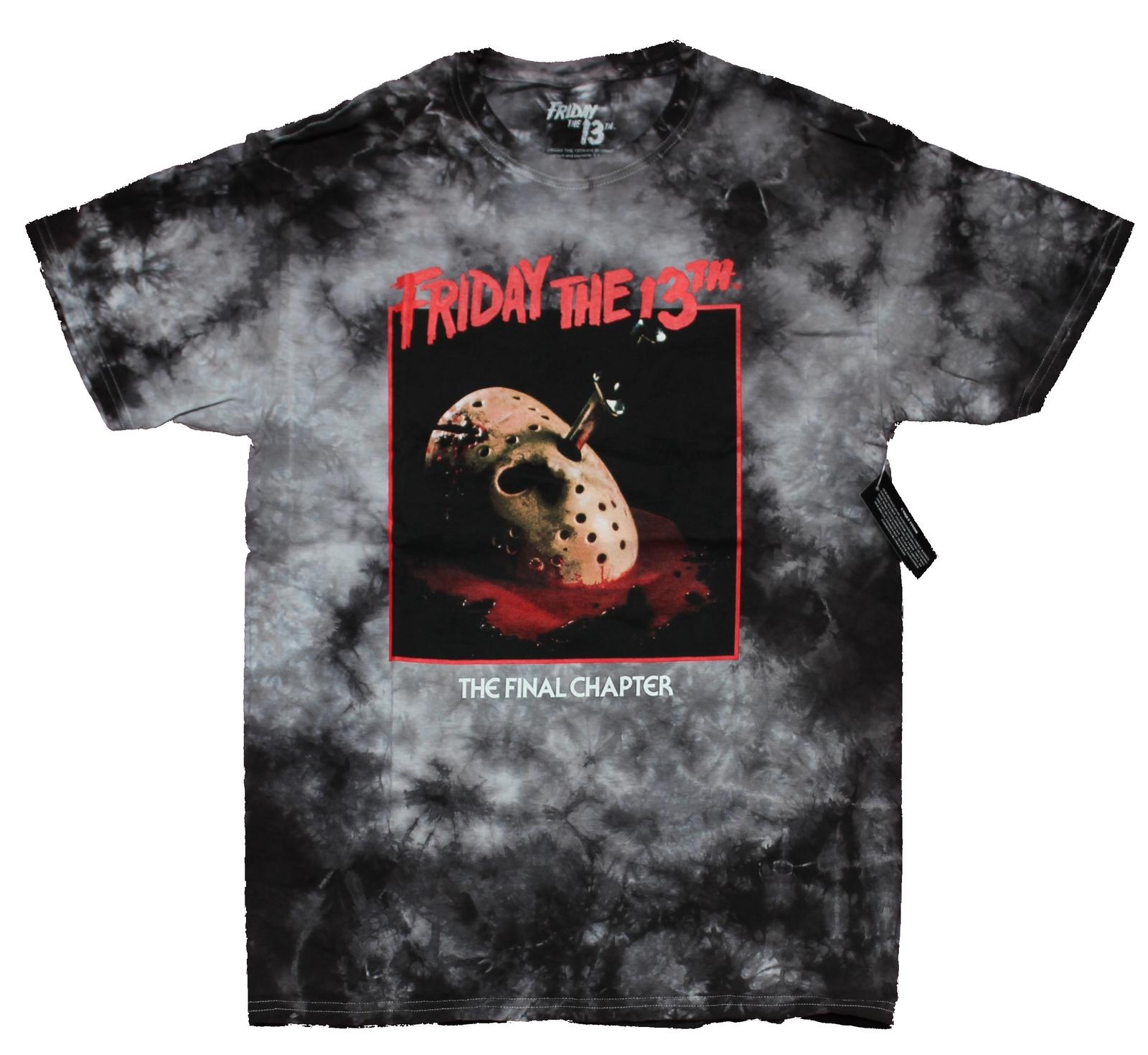 Friday the 13th New Adult T-Shirt - The Final Chapter Mask Stab Image L