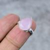 Pink Chalcedony Gemstone Handmade 925 Sterling Silver Jewelry Ring Size 8.5 M-268