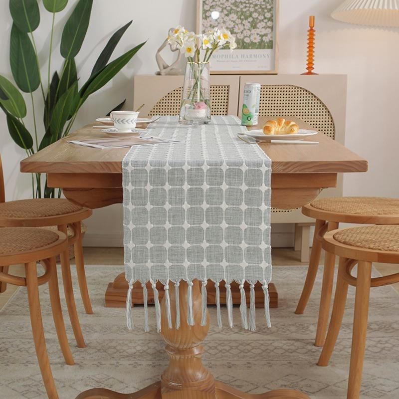 Бохо Фетровая дорожка для стола Декор для обеденного стола Натуральный свадебный домашний — фото 7