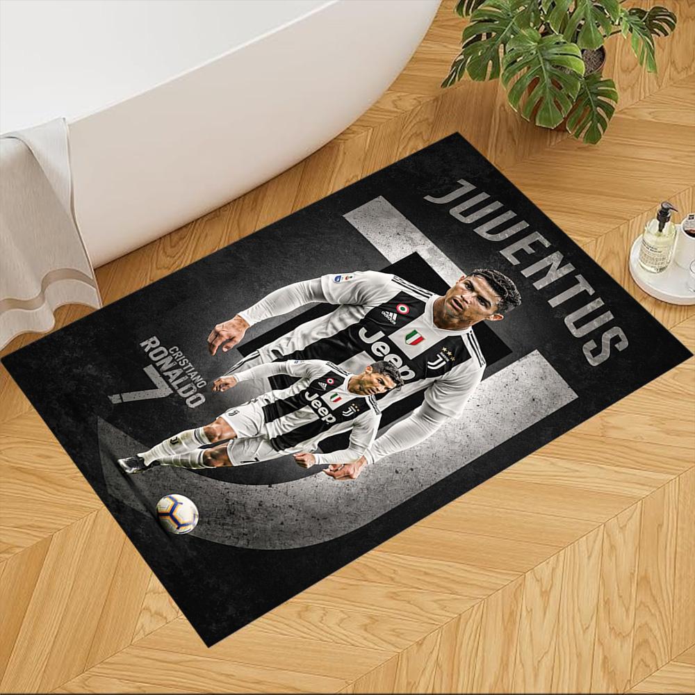 Cristiano Ronaldo Floor Rug Office Rug Design for Study Room Entryway Living Rooms Kitchen Anti-slip Rug Decorate Offices Gift for Festivals